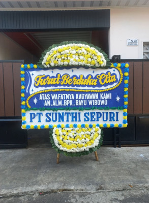 Papan Bunga Duka di Tenayan Raya