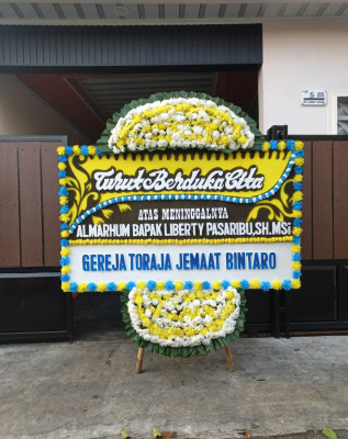Papan Bunga Duka di Tenayan Raya